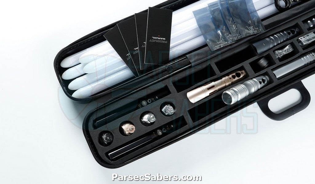 Parsec Baselit Mystery Box – surprise Xeno3 RGB lightsaber by Parsec Sabers