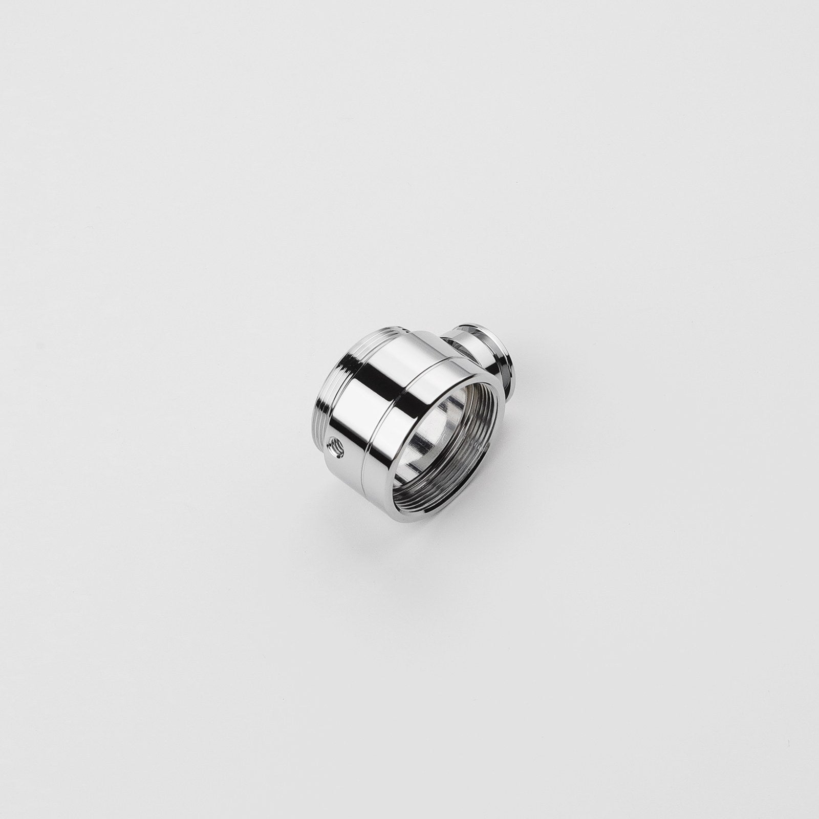 Half-Thread Connector hilt component – electroplated silver