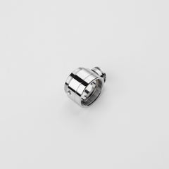 Half-Thread Connector hilt component – electroplated silver