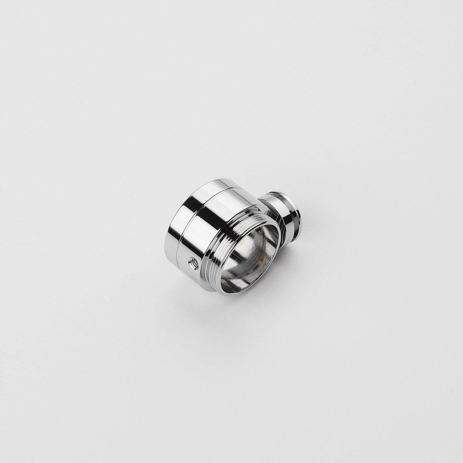Half-Thread Connector hilt component – electroplated silver