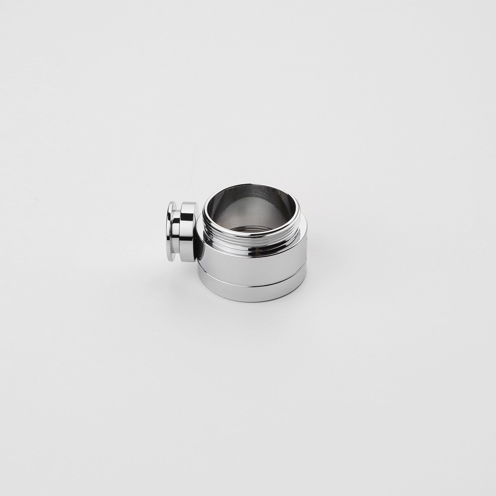 Half-Thread Connector hilt component – electroplated silver