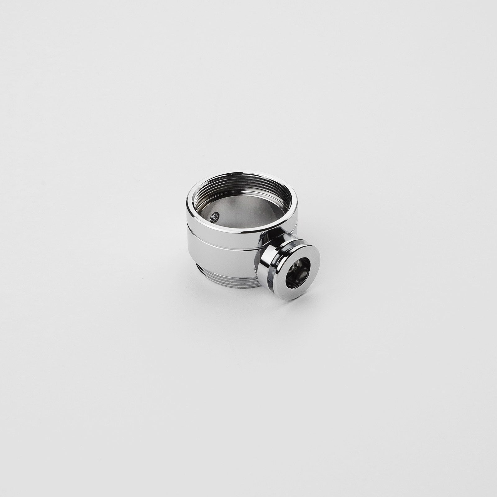 Half-Thread Connector hilt component – electroplated silver
