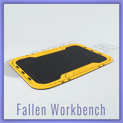 Fallen Lightsaber Workbench Square Mat - Parsec Saber Accessory & Add-on