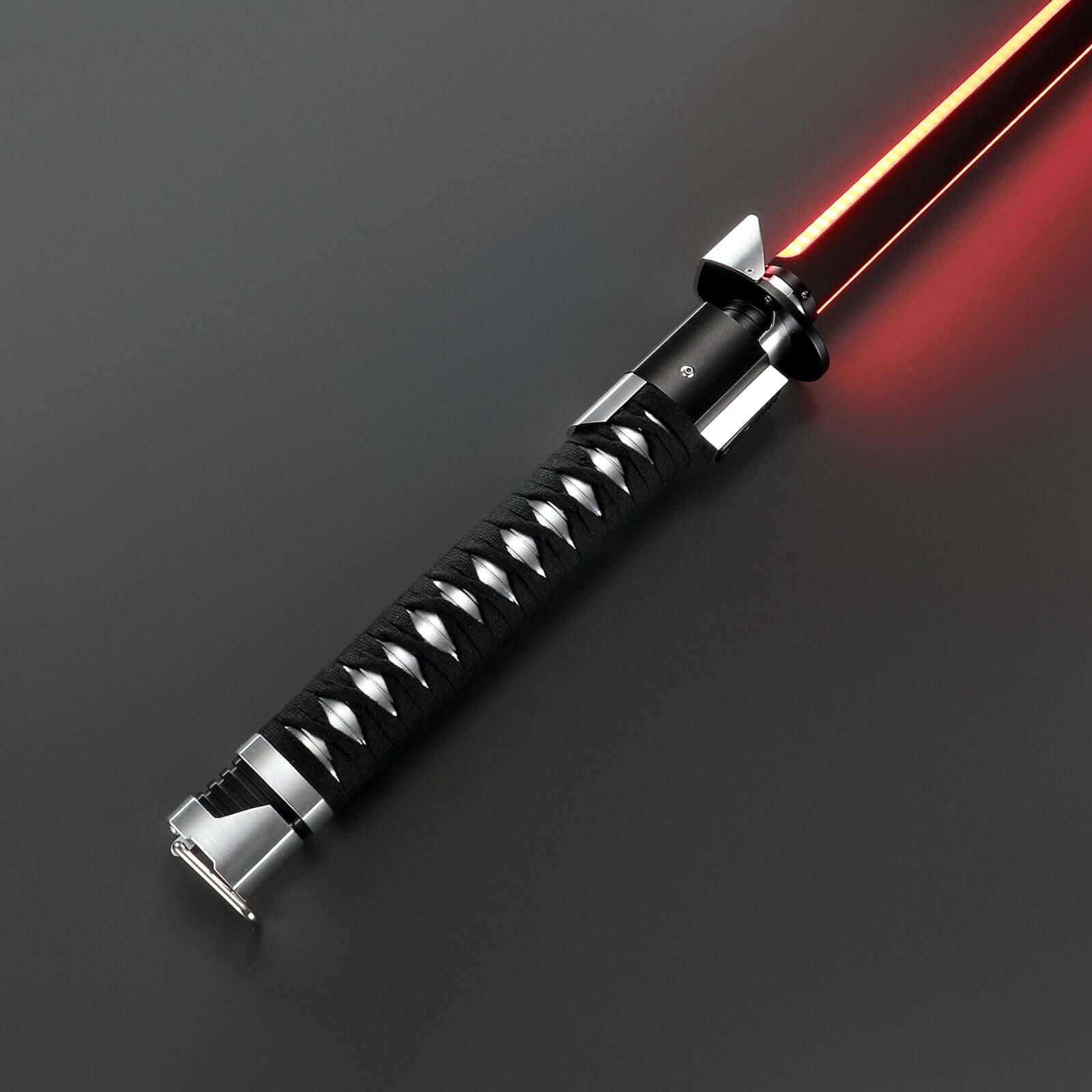The Ronin2.0 Xeno Pixel lightsaber inspired by Ronin – Xeno3 pixel with red blade by Parsec Sabers